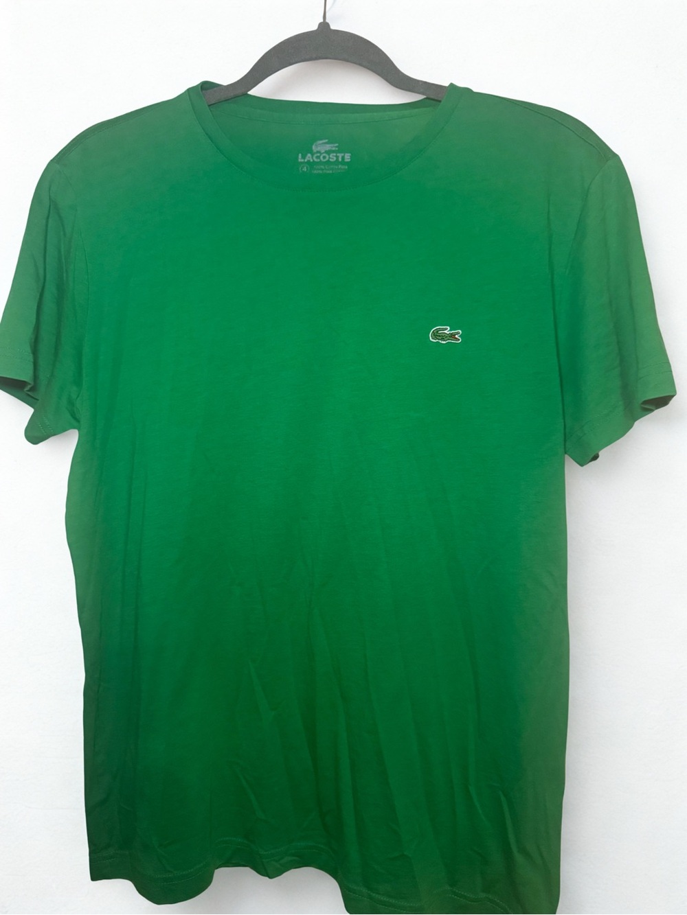 Lacoste Men's Emerald Green Crew Neck Short Sleeve Tee